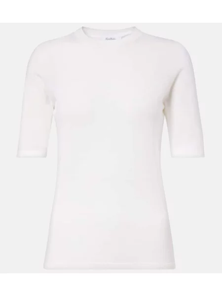 Pulover Max Mara de lână alb