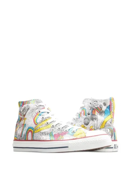 Sneakerși Converse Chuck Taylor All Star cu dungi cu franjuri din țesătură twill negru