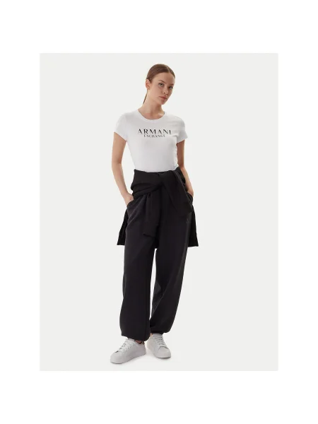 Armani Exchange Póló Slim Fit fehér