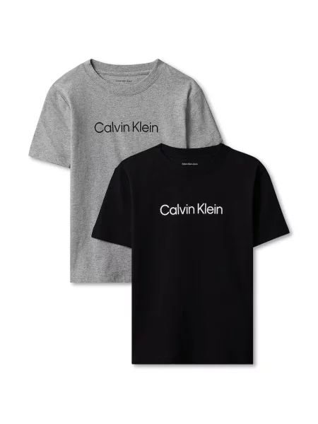 Calvin Klein Jeans majica za djecu od pamuka crna