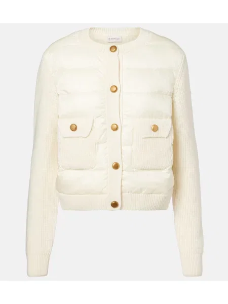 Kardigan Moncler biały