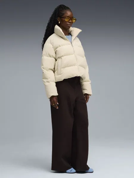 Зимова куртка PUMA CORDUROY PUFFER бежевий