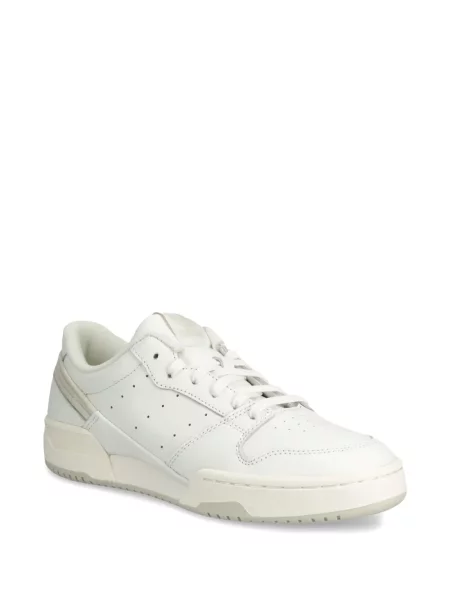 Geacă Adidas cu șireturi cu dungi cu platformă alb
