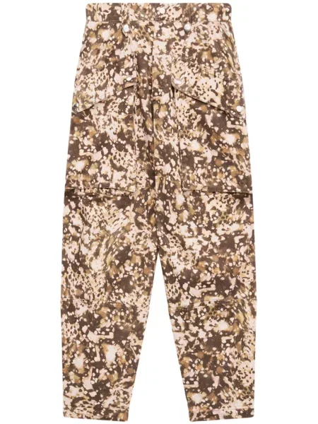 Spodnie Marant Etoile zwężane brązowe