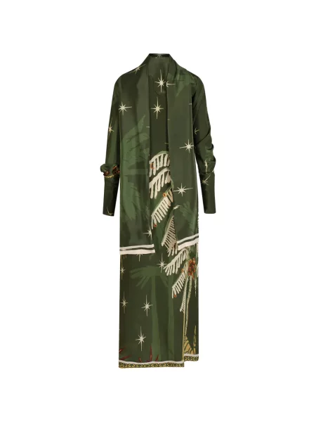 Omotati odgovarati maksi haljina Johanna Ortiz s printom zelena