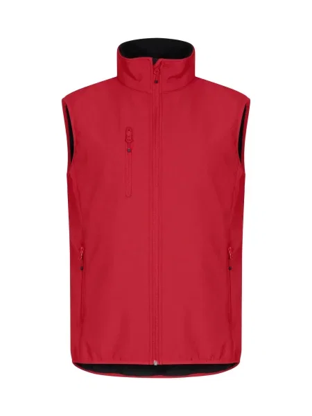 Clique Classic Softshell Vest kamizelka softshell – Red czerwona