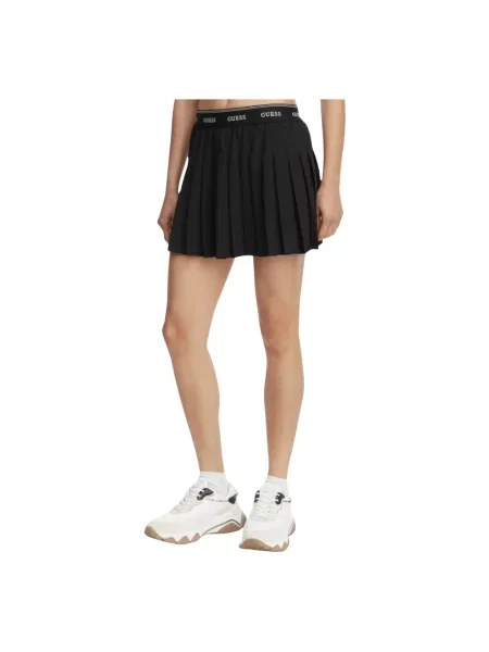 Spódnica GUESS Selene Pleated Skirt Jet Black M czarna