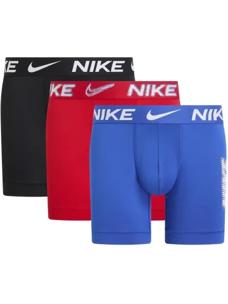 Bokserki Nike Brief Logo niebieski czerwony 3 sztuki S czarny