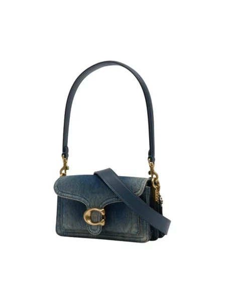 Torebka Coach skórzana niebieska