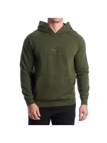 Bluza z kapturem U.s Polo Assn. z kapturem zielona