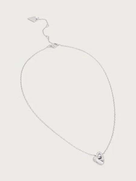 Guess lănțișor cu pandantiv pentru femei din oțel inoxidabil cu zirconiu cubic BELOVED