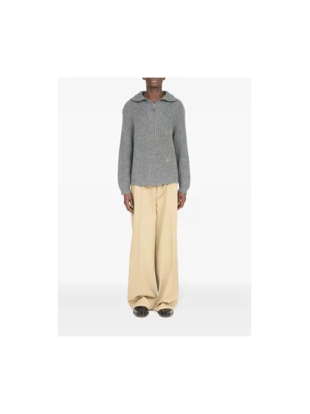Dzianinowy sweter Maison Margiela szary