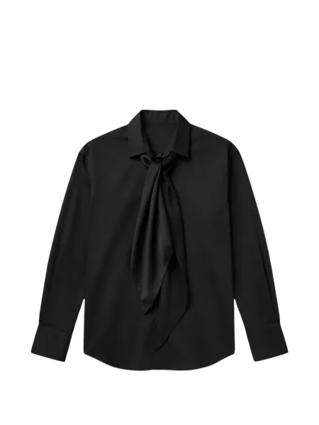 Lung cămașă Sacai cu funde negru