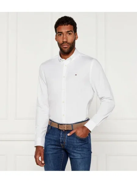 Tommy Hilfiger Cămașă Performance alb