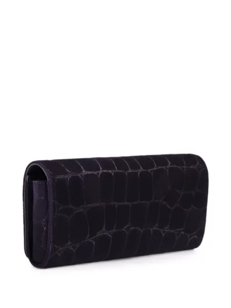 Geantă plic Le Silla din piele de căprioară violet