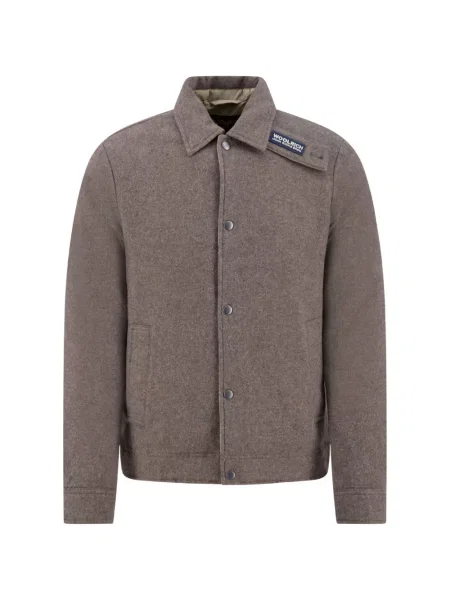 Geacă Woolrich cu autograf maro