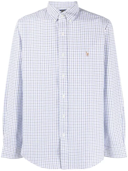 Cămașă Polo Ralph Lauren cu broderie alb