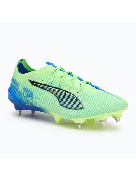 Кросівки футбольні PUMA Ultra 5 Ultimate MxSG fizzy apple/puma white білі