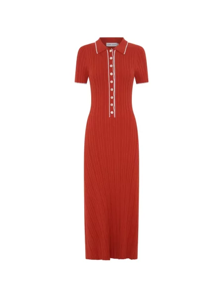 Rochie midi Anna Quan tricotate portocaliu