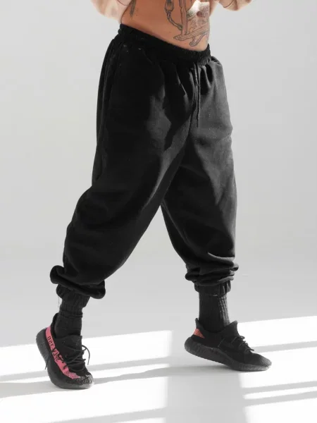 Джогери IJ jogger-flis-black фліс чорний