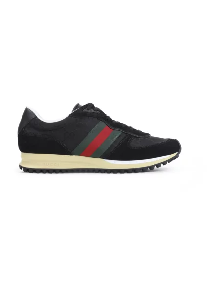 Sneakersy Gucci skórzane czarne
