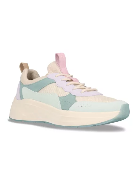 Sneakersy Salamander skórzane beżowe