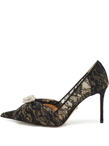 Полуотворени обувки Mach & Mach с дантела черно