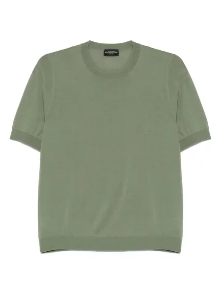 Tricou Ballantyne tricotate verde