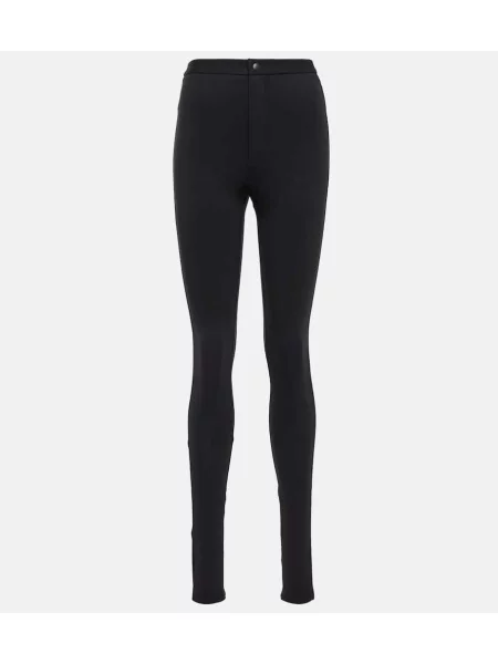 Leggings Wardrobe.nyc cu talie înaltă negru