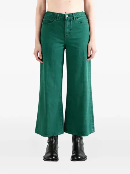 Blugi cu picior larg The Elder Statesman verde