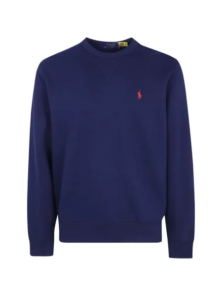Ușor pulover Polo Ralph Lauren cu autograf din fleece violet