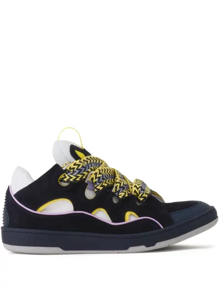 Sneakersy Lanvin plecione niebieskie