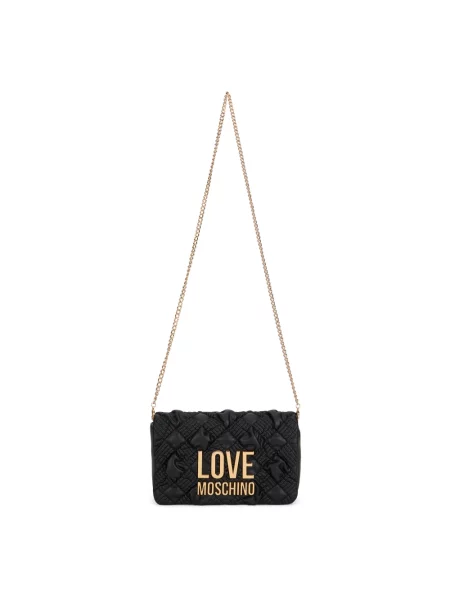 Torebka Love Moschino skórzana czarna