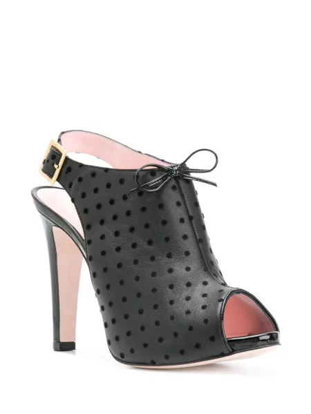 Sandale Red(v) cu buline slingback negru