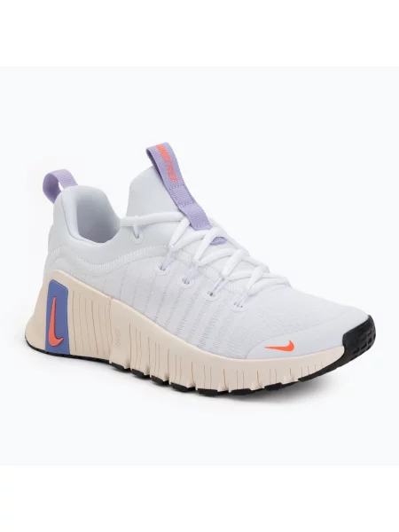 Тренувальне взуття Nike Free Metcon 6 white/violet mist/chalk/hot lava білі