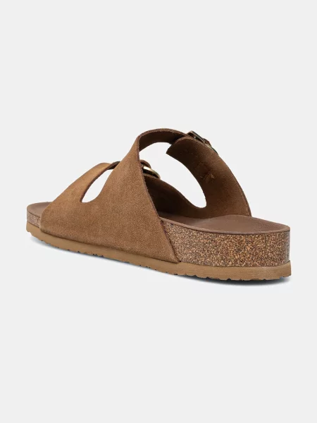 Skechers pantofle ženské semišové ARCH FIT GRANOLA hnědé