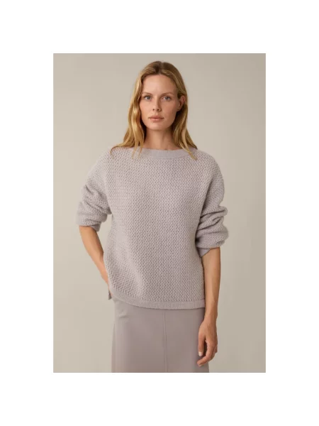 Sweter Windsor wełniany szary