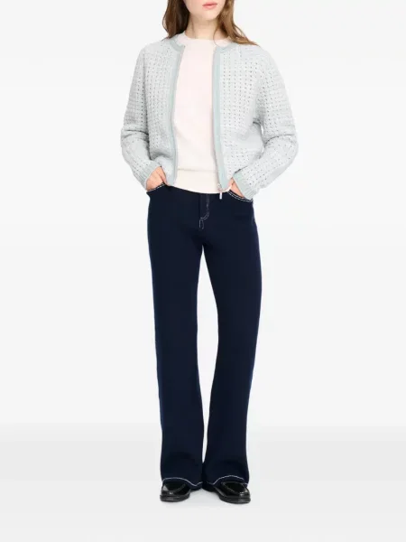 Cardigan Barrie tricotate albastru