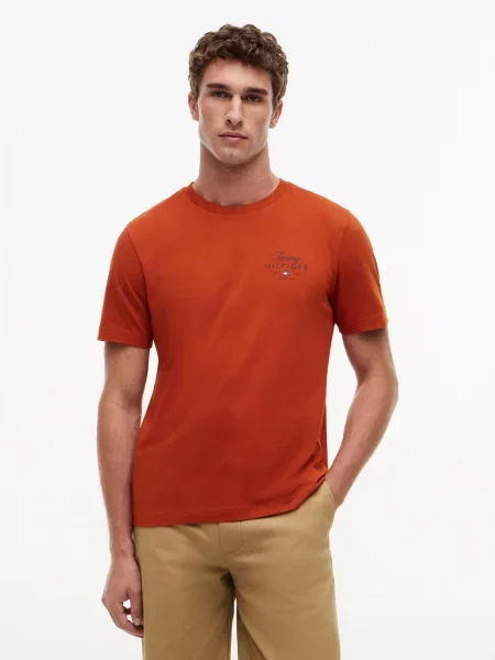 TOMMY HILFIGER Tričko námornícka / homárová modrá