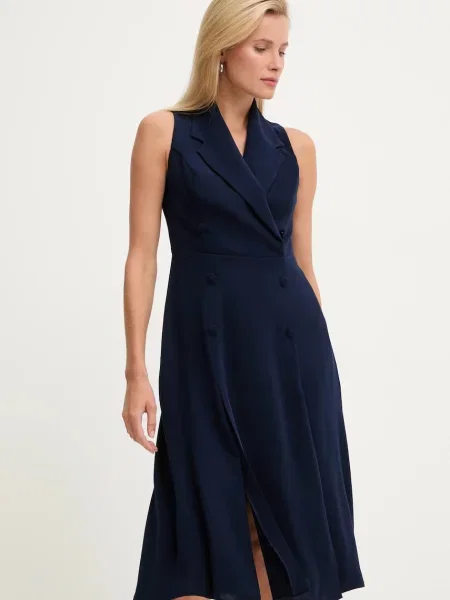Сукня Answear.LAB midi пряма синій