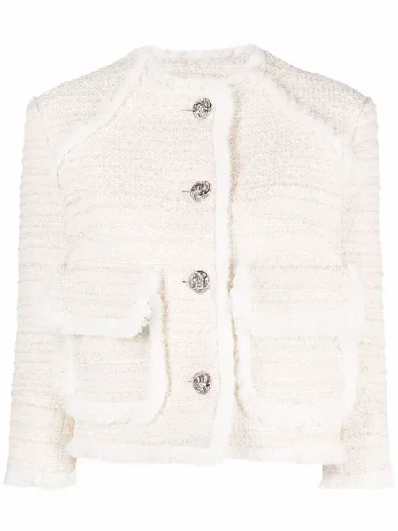 Haftowana bukiecik marynarka Philipp Plein o krotszym kroju