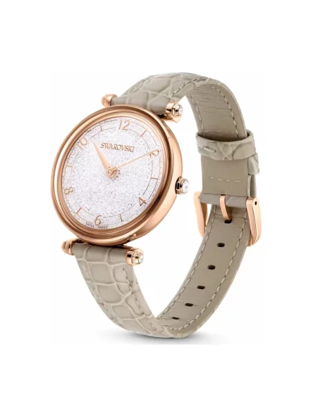 Zegarek Swarovski skórzany beżowy