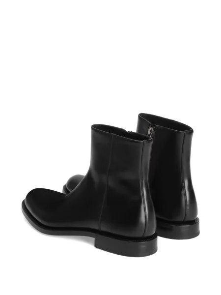 Cizme scurte Dolce & Gabbana din piele negru