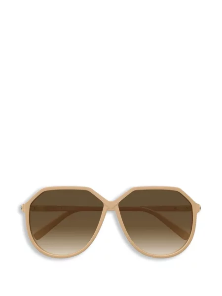 Ochelari de soare Valentino Garavani cu imprimeu geometric maro