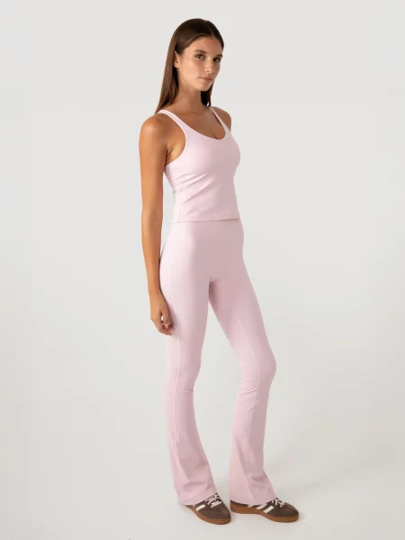 YO-GAYA Κολάν Flared Legging ανοικτό ροζ