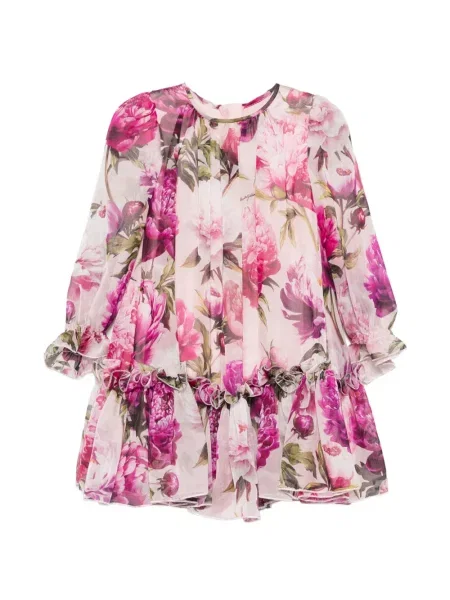 Sukienka dziecięca Dolce And Gabbana różowa