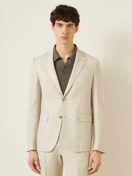 Zegna Oblek Extra Slim Fit béžová