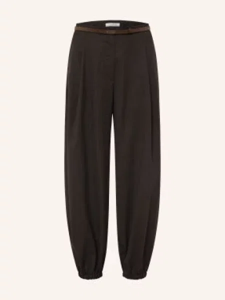Max Mara Kalhoty Pergola tmavě šedá