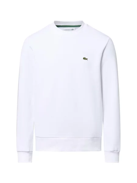 Lacoste bluza z bawełną biała