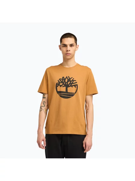 Férfi Timberland Tfo Tree Logo búza csizma póló Tfo Tree Logo sárga